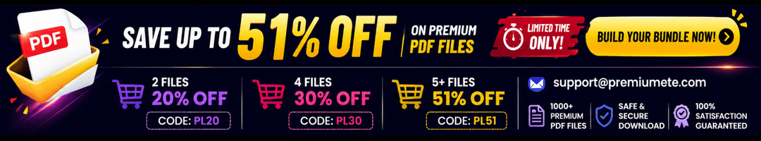 Bulk PDFs Order – Save up to 51%<br />
